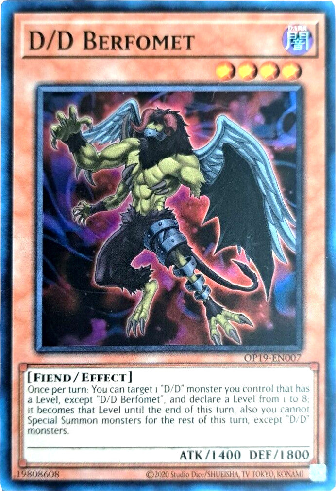 D/D Berfomet [OP19-EN007] Super Rare | Odin's Place