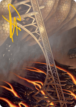Rustvale Bridge Art Card (Gold-Stamped Signature) [Modern Horizons 2 Art Series] | Odin's Place