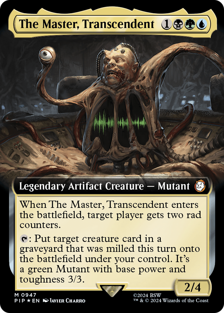 The Master, Transcendent (Extended Art) (Surge Foil) [Fallout] | Odin's Place