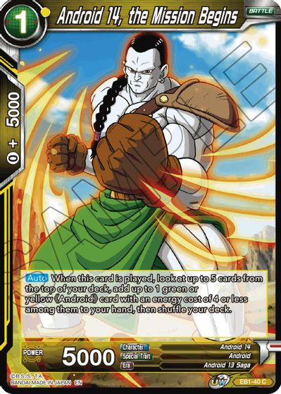 Android 14, the Mission Begins (EB1-40) [Battle Evolution Booster] | Odin's Place