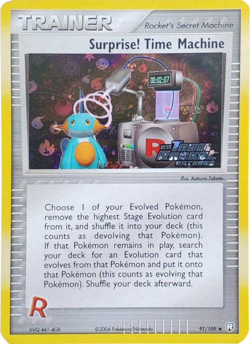 Surprise! Time Machine (91/109) (Stamped) [EX: Team Rocket Returns] | Odin's Place