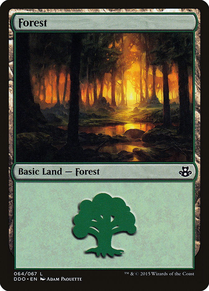 Forest (64) [Duel Decks: Elspeth vs. Kiora] | Odin's Place