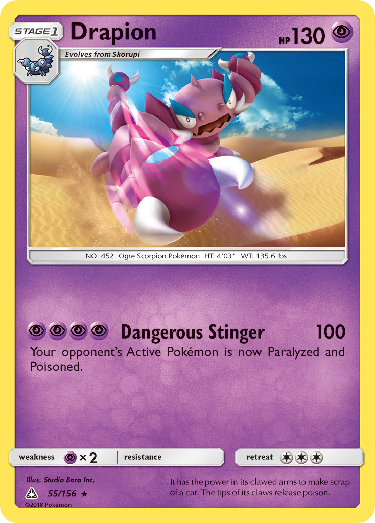 Drapion (55/156) [Sun & Moon: Ultra Prism] | Odin's Place