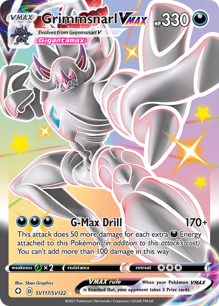 Grimmsnarl VMAX (SV117/SV122) [Sword & Shield: Shining Fates] | Odin's Place