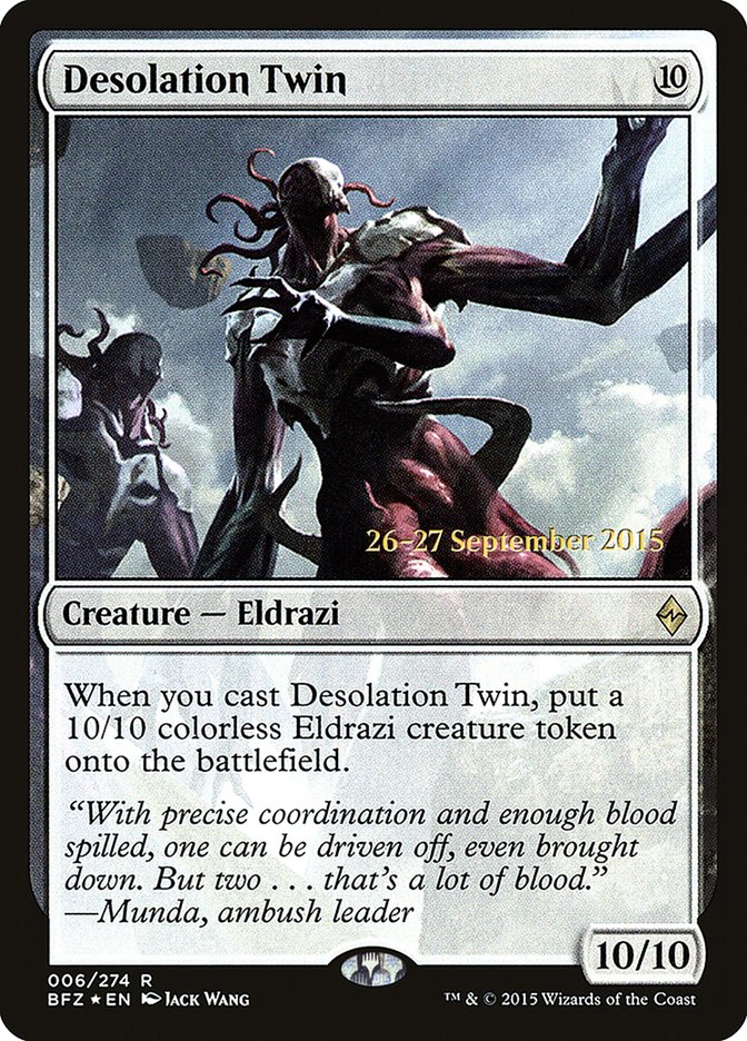 Desolation Twin (6) [Battle for Zendikar Prerelease Promos] | Odin's Place
