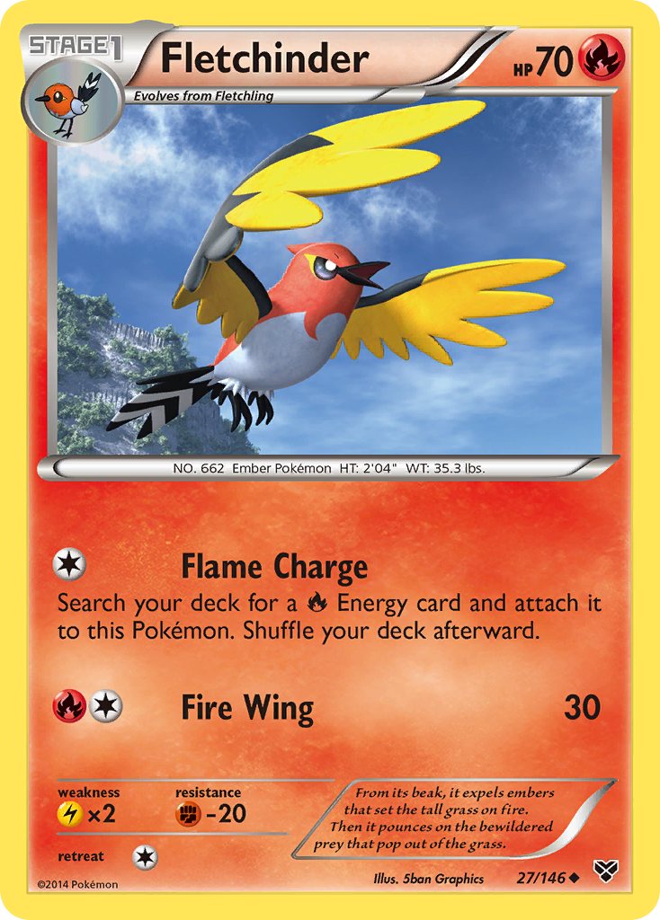 Fletchinder (27/146) [XY: Base Set] | Odin's Place