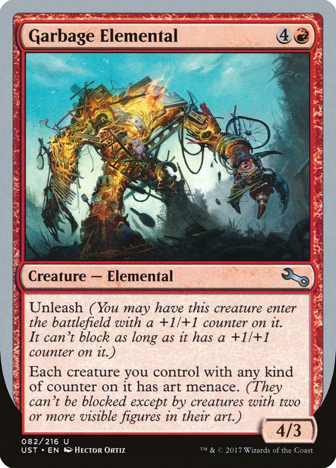 Garbage Elemental (82) (4/3 Creature) [Unstable] | Odin's Place