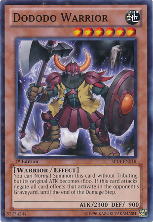 Dododo Warrior [SP14-EN018] Starfoil Rare | Odin's Place