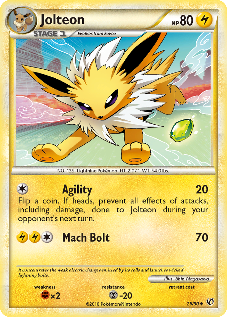 Jolteon (28/90) [HeartGold & SoulSilver: Undaunted] | Odin's Place