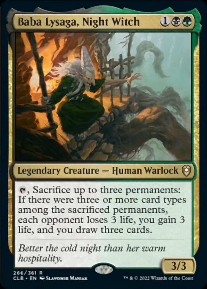 Baba Lysaga, Night Witch [Commander Legends: Battle for Baldur's Gate] | Odin's Place