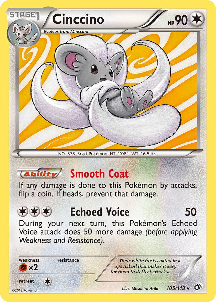 Cinccino (105/113) [Black & White: Legendary Treasures] | Odin's Place