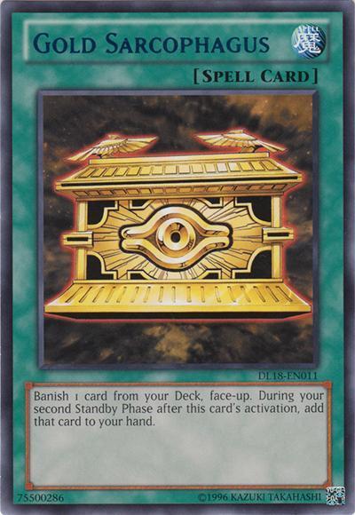 Gold Sarcophagus (Purple) [DL18-EN011] Rare | Odin's Place