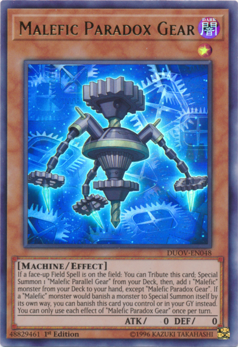 Malefic Paradox Gear [DUOV-EN048] Ultra Rare | Odin's Place