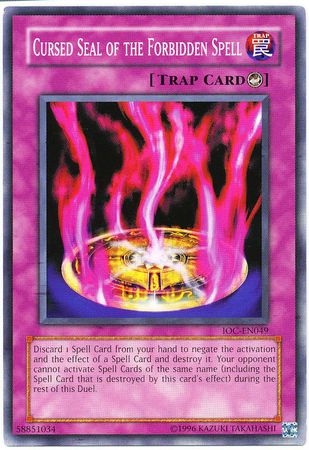 Cursed Seal of the Forbidden Spell [IOC-EN049] Common | Odin's Place