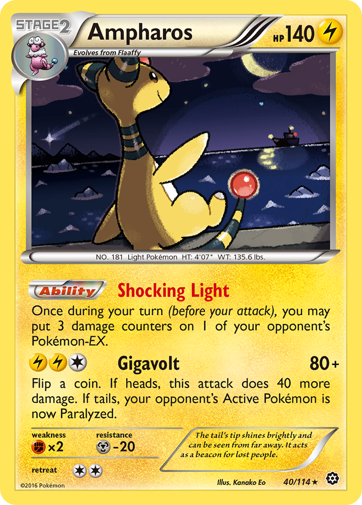 Ampharos (40/114) [XY: Steam Siege] | Odin's Place