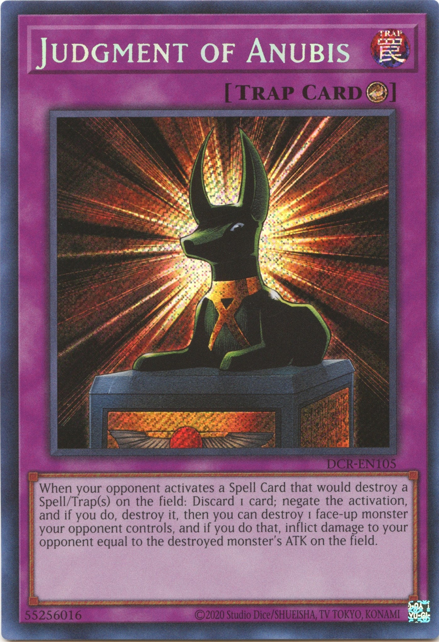 Judgment of Anubis (25th Anniversary) [DCR-EN105] Secret Rare | Odin's Place