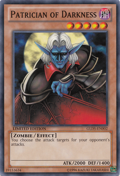 Patrician of Darkness [GLD5-EN002] Common | Odin's Place