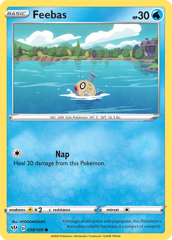 Feebas (038/189) [Sword & Shield: Darkness Ablaze] | Odin's Place