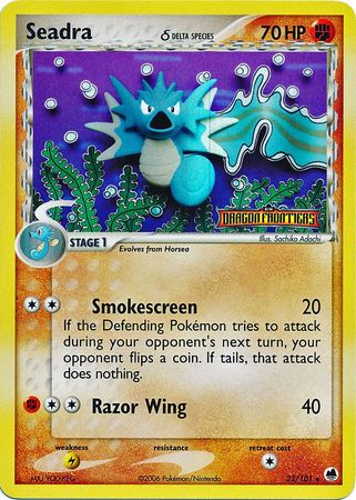 Seadra (22/101) (Delta Species) (Stamped) [EX: Dragon Frontiers] | Odin's Place