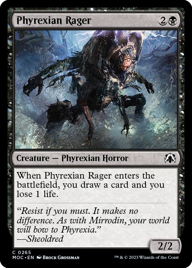Phyrexian Rager [March of the Machine Commander] | Odin's Place