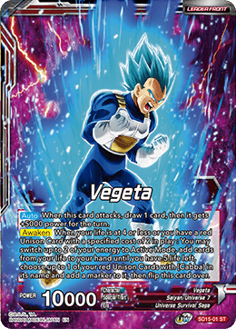 Vegeta // SSB Vegeta, Spirit Boost Elite (Starter Deck Exclusive) (SD15-01) [Cross Spirits] | Odin's Place