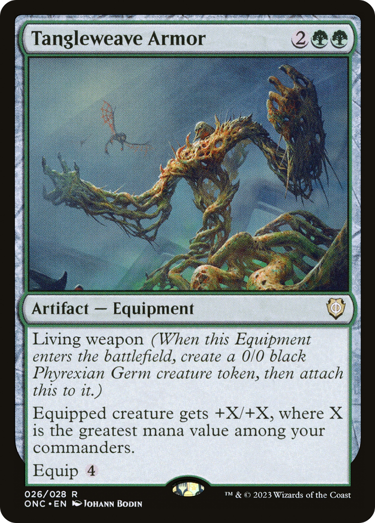 Tangleweave Armor [Phyrexia: All Will Be One Commander] | Odin's Place