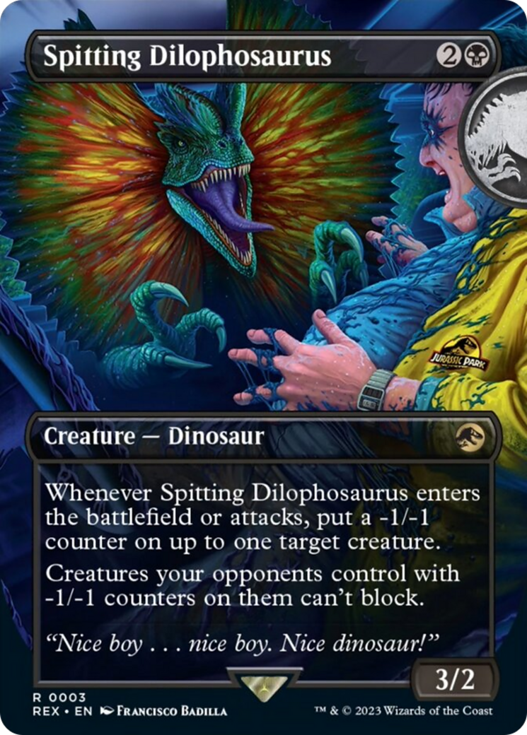Spitting Dilophosaurus (Borderless) [Jurassic World Collection] | Odin's Place