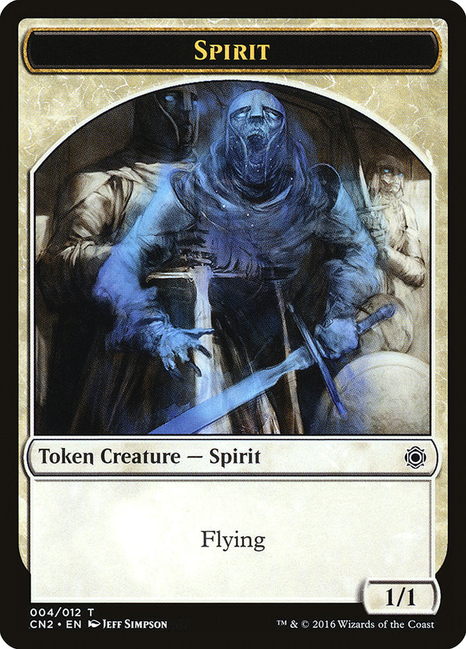 Spirit Token (4) [Conspiracy: Take the Crown Tokens] | Odin's Place