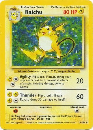 Raichu (14/102) [Base Set Unlimited] | Odin's Place