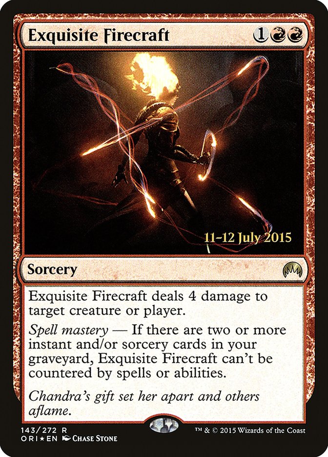 Exquisite Firecraft (143) [Magic Origins Prerelease Promos] | Odin's Place