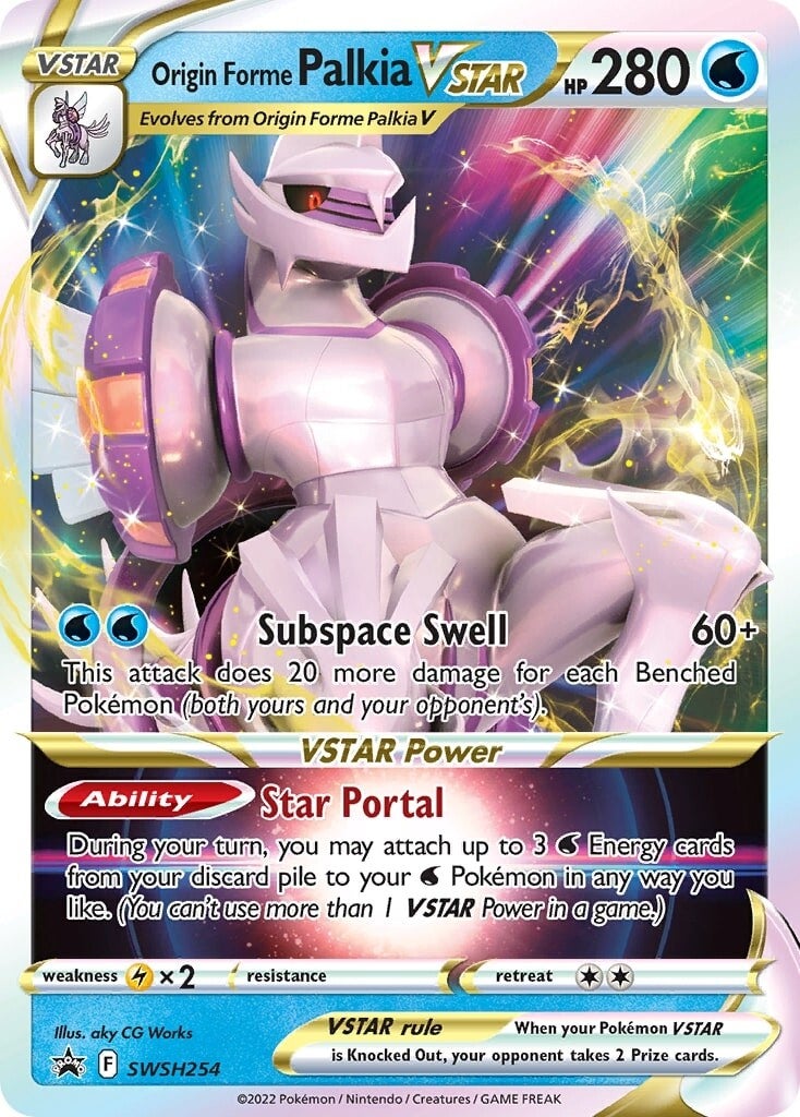 Origin Forme Palkia VSTAR (SWSH254) (Jumbo Card) [Sword & Shield: Black Star Promos] | Odin's Place