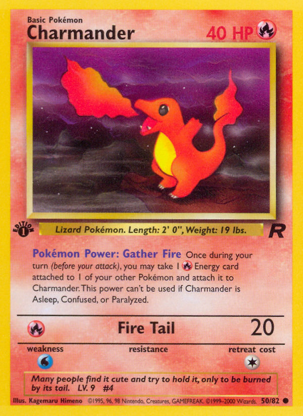 Charmander (50/82) [Team Rocket 1st Edition] | Odin's Place