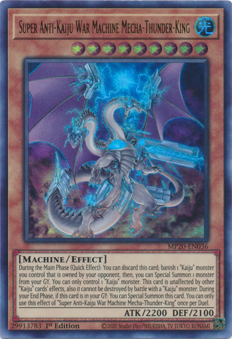Super Anti-Kaiju War Machine Mecha-Thunder-King [MP20-EN036] Ultra Rare | Odin's Place