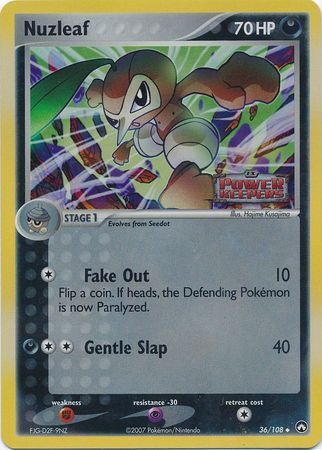 Nuzleaf (36/108) (Stamped) [EX: Power Keepers] | Odin's Place