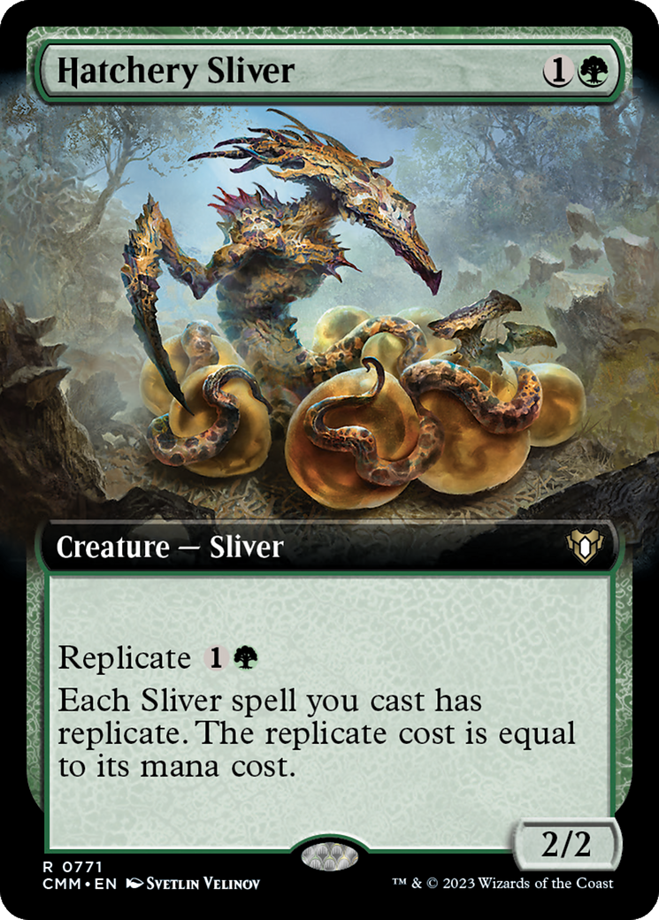 Hatchery Sliver (Extended Art) [Commander Masters] | Odin's Place