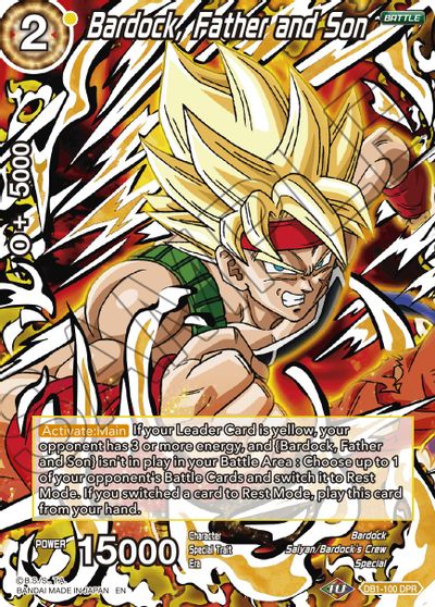 Bardock, Father and Son (Reprint) (DB1-100) [Battle Evolution Booster] | Odin's Place
