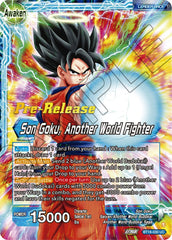 Son Goku // Son Goku, Another World Fighter (BT18-030) [Dawn of the Z-Legends Prerelease Promos] | Odin's Place