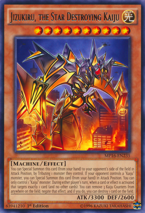 Jizukiru, the Star Destroying Kaiju [MP16-EN235] Rare | Odin's Place