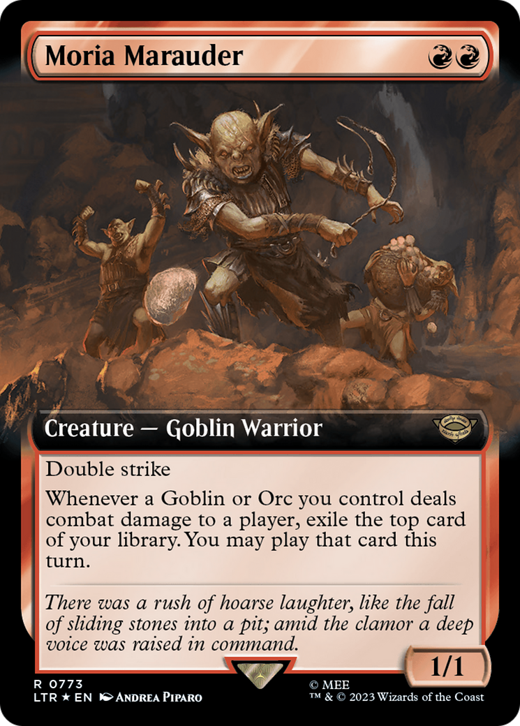 Moria Marauder (Extended Art) (Surge Foil) [The Lord of the Rings: Tales of Middle-Earth] | Odin's Place