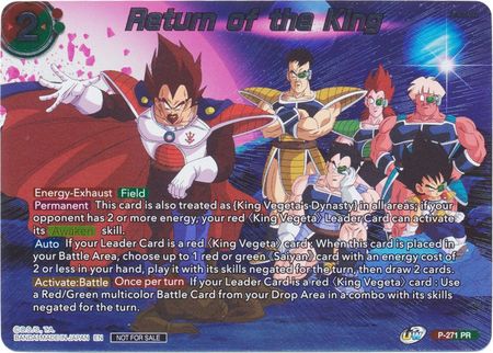 Return of the King (Vicious Rejuvenation Revival Pack) (P-271) [Promotion Cards] | Odin's Place