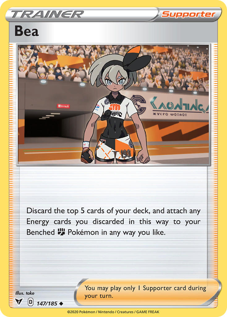 Bea (147/185) [Sword & Shield: Vivid Voltage] | Odin's Place