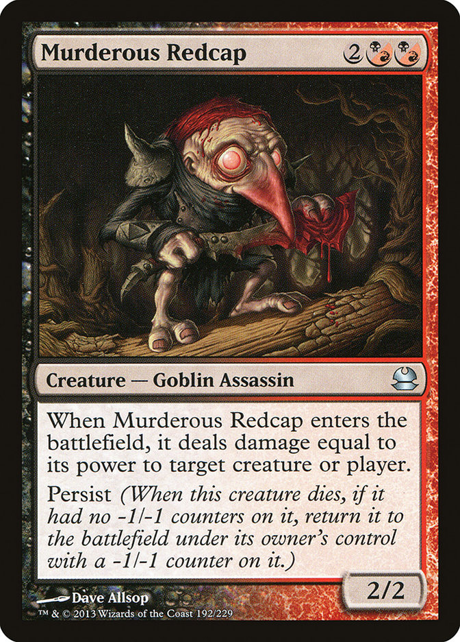 Murderous Redcap (192) [Modern Masters] | Odin's Place