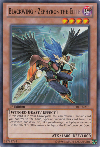 Blackwing - Zephyros the Elite [BP01-EN215] Common | Odin's Place