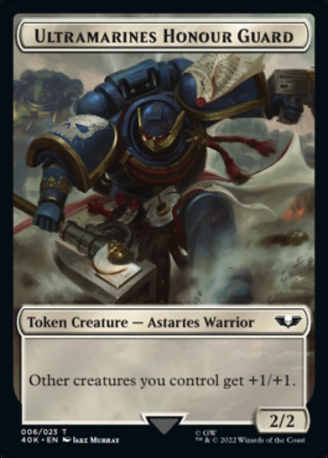 Soldier (003) // Ultramarines Honour Guard Double-Sided Token [Warhammer 40,000 Tokens] | Odin's Place