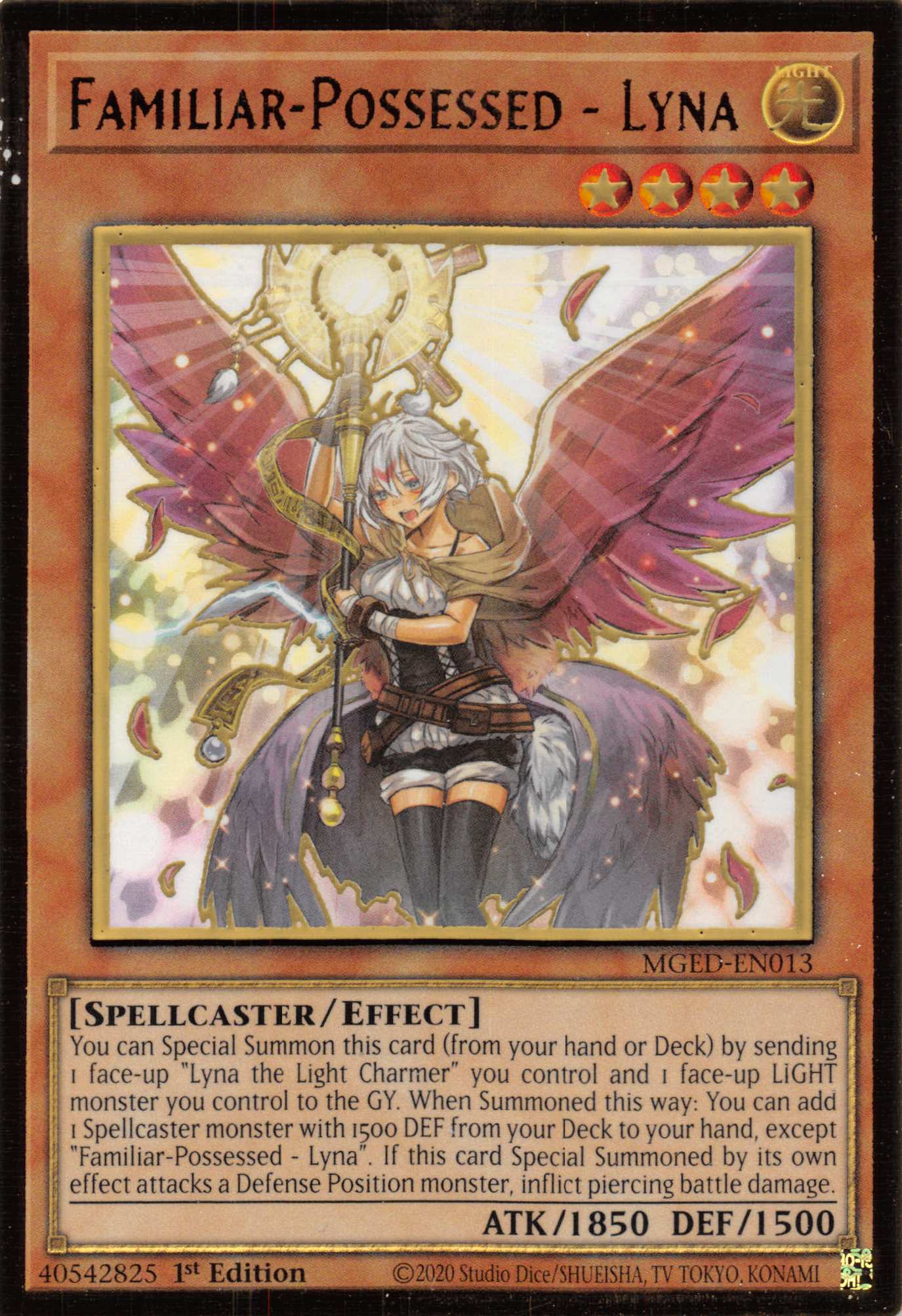Familiar-Possessed - Lyna (Alternate Art) [MGED-EN013] Gold Rare | Odin's Place