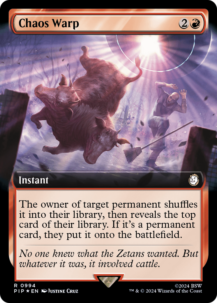 Chaos Warp (Extended Art) (Surge Foil) [Fallout] | Odin's Place