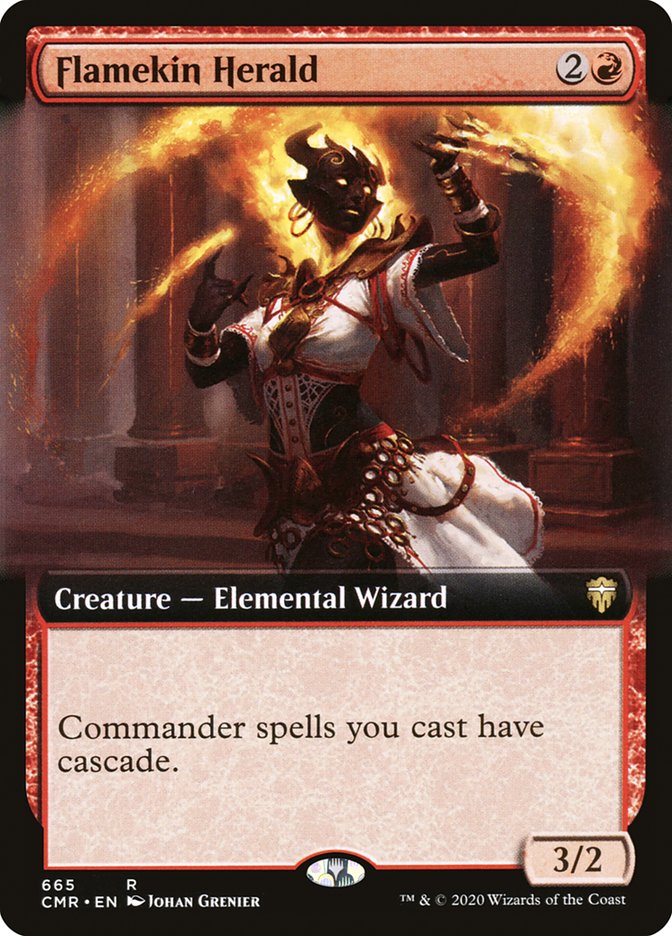 Flamekin Herald (Extended Art) [Commander Legends] | Odin's Place