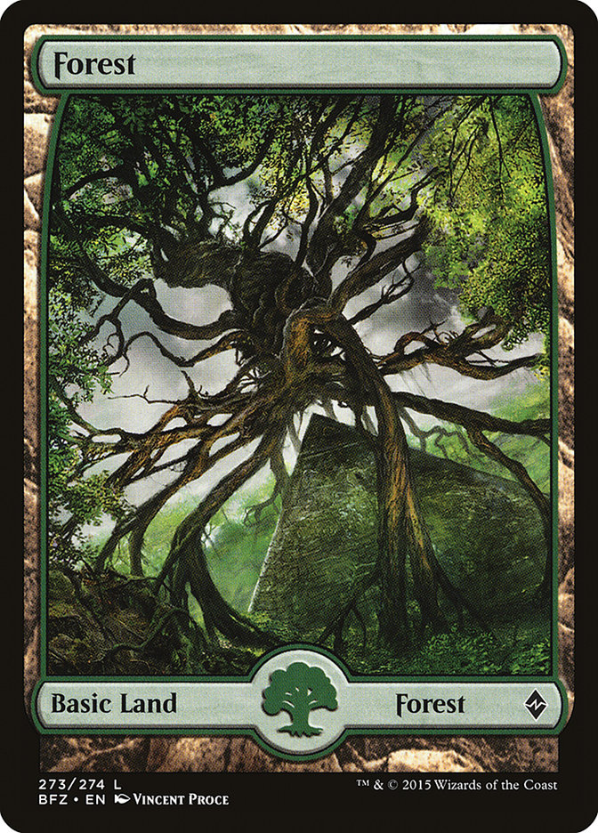 Forest (273) (Full Art) [Battle for Zendikar] | Odin's Place