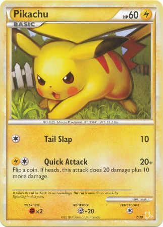 Pikachu (2/30) [HeartGold & SoulSilver: Trainer Kit - Raichu] | Odin's Place