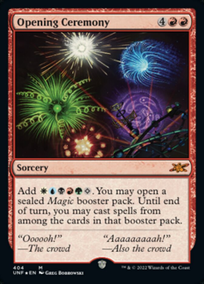 Opening Ceremony (Galaxy Foil) [Unfinity] | Odin's Place